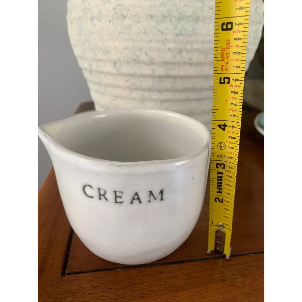 Hearth‎ & Hand with Magnolia Stoneware Cream Pitcher White Farmhouse Creamer